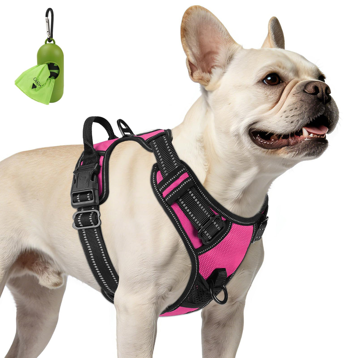 No Pull Dog Harness for Small Dogs (Small / Hotpink)
