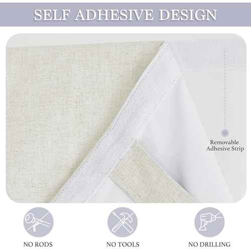 Classroom Door Window Cover (Linen / 12"W x 40"L (Pack of 1))