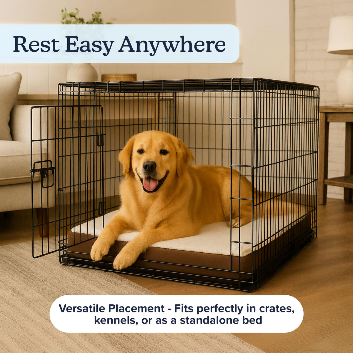 Orthopedic Dog Bed (Brown / Large)