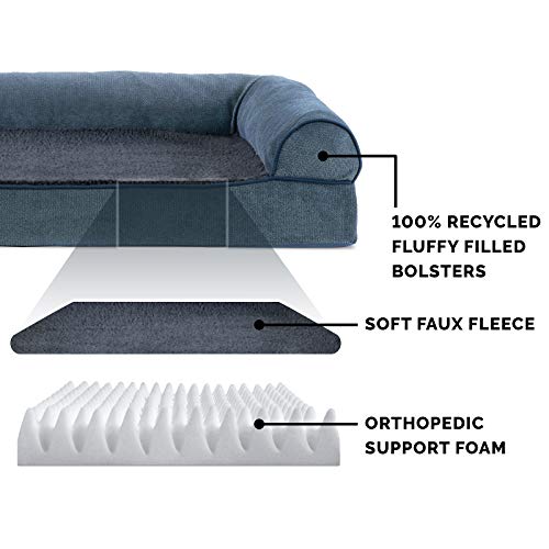 Orthopedic Dog Bed for Large Dogs w (Jumbo / Orion Blue)