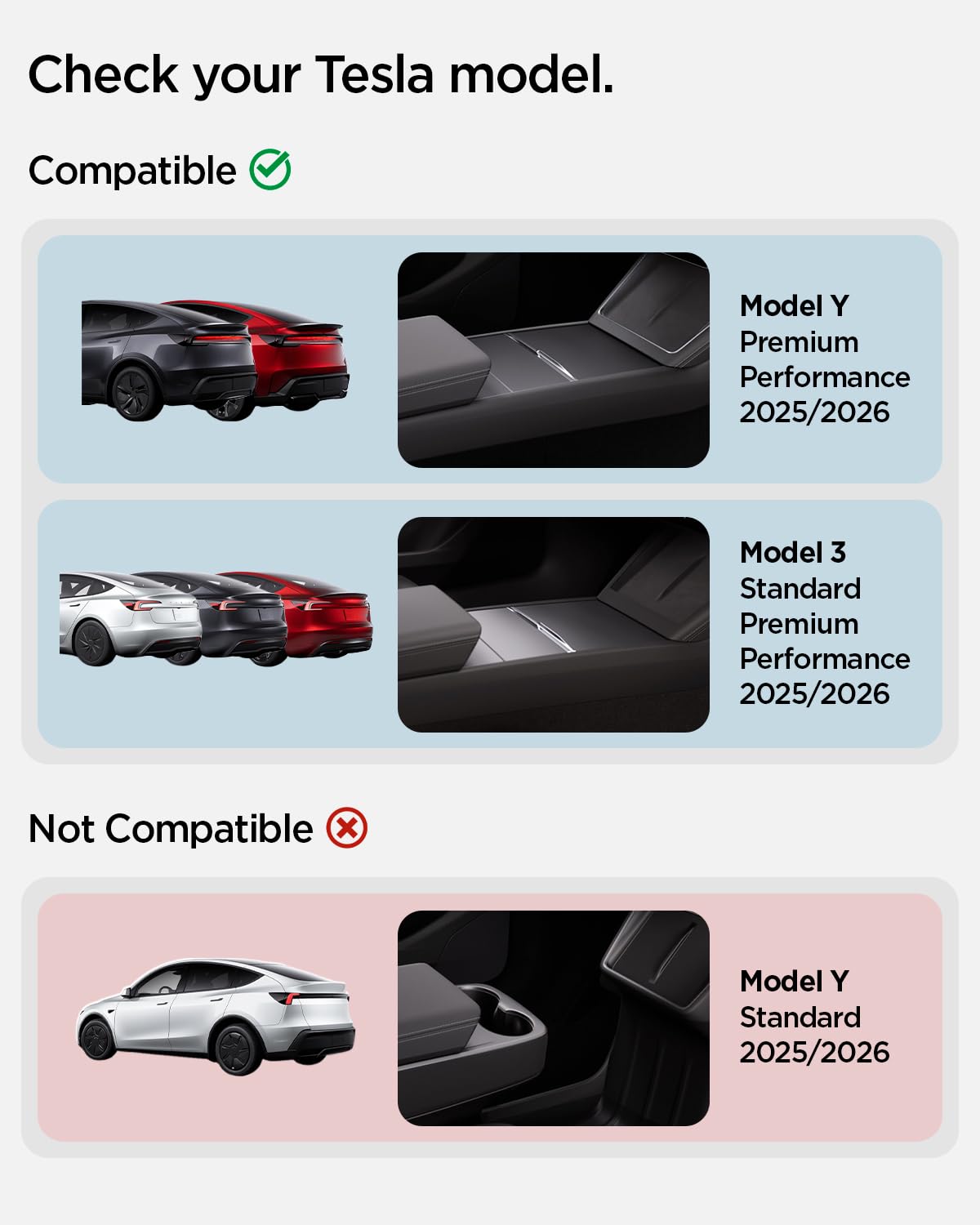 Console & Armrest Organizers for Tesla Model Y Juniper (Center Console + Armrest Organizer Bundle)
