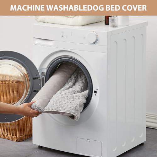 Orthopedic Washable XXL Dog Bed for Senior Dog Cozy Sleep (54"l x 36"w x 7"th / Light Grey)