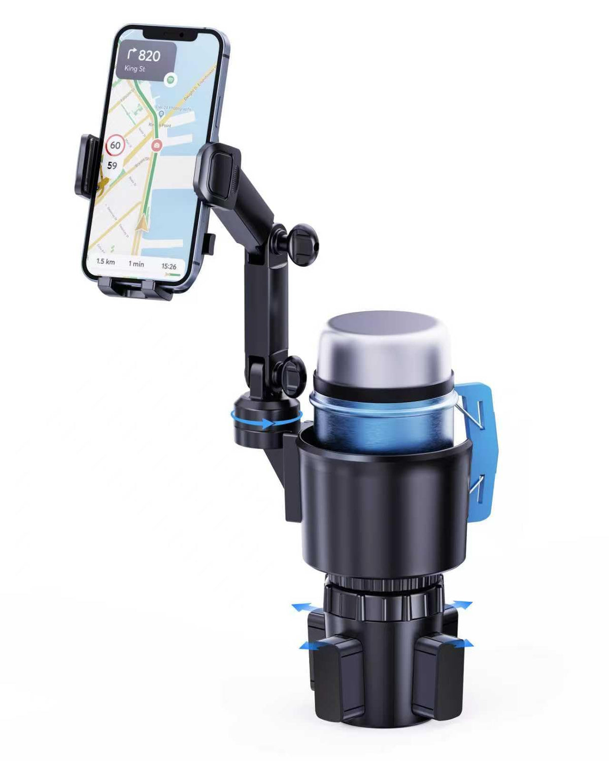 Cup Phone Holder for Car (Black)