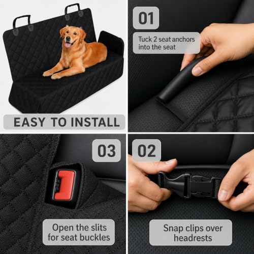 Back Seat Cover for Dogs (Split Bench / Medium (54" W))
