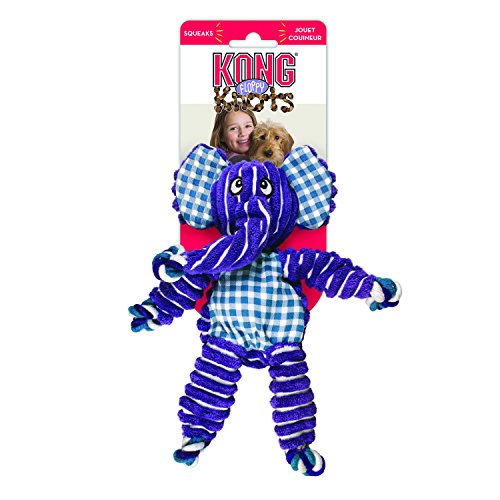 Floppy Knots Rope and Plush Dog Toy (Elephant / Small/Medium)
