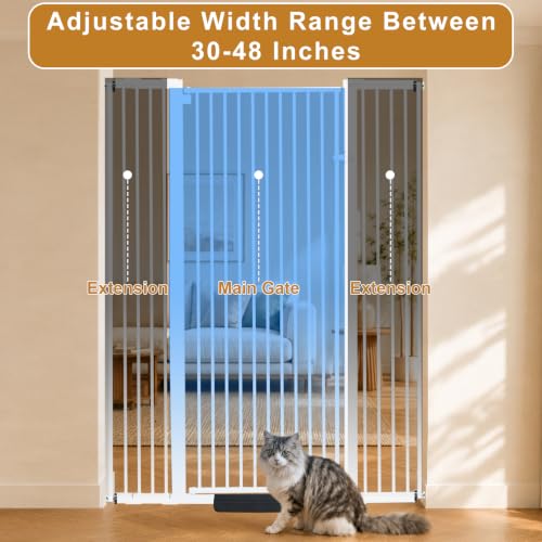 Extra Tall Cat Gate (White / 55"*48")