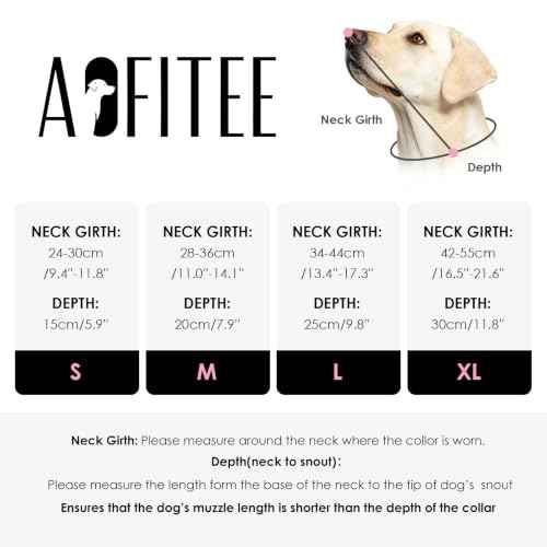Dog Cones for Medium Dogs (PinkGrey / Medium)