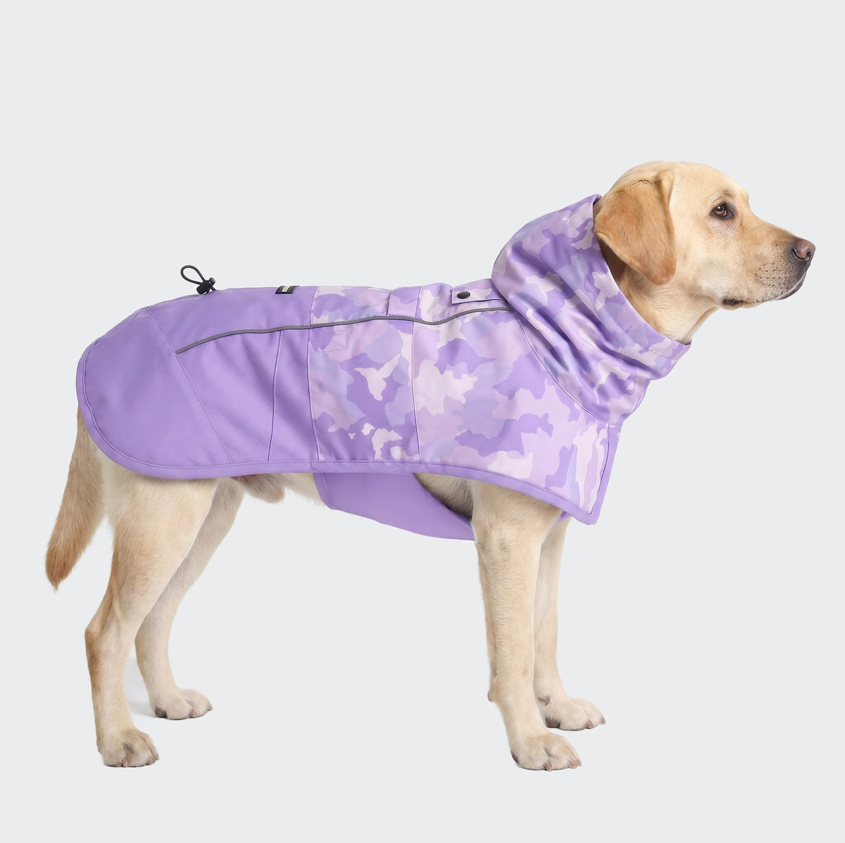 Dog Raincoat Waterproof Rain Jacket w (Camo Purple / 3XL)