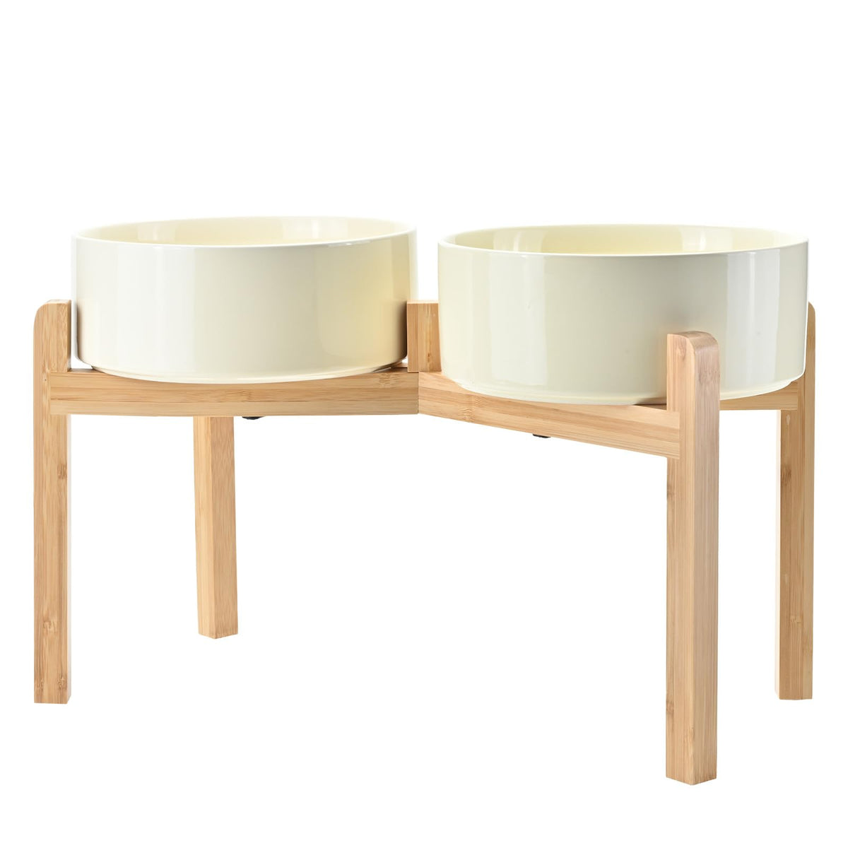 Elevated Dog Bowls Ceramic (8.3 in - 7.6 cups / Beige)