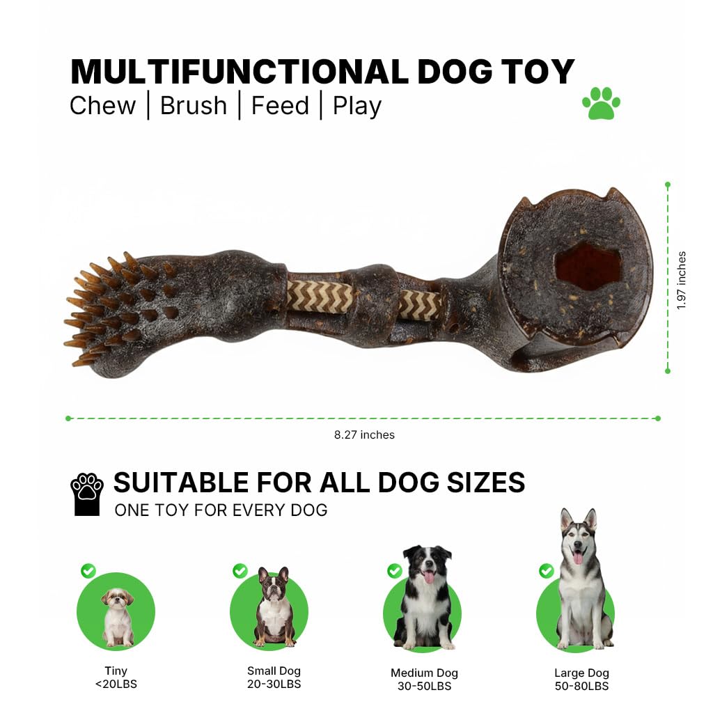 Dog Chew Toy Treat Dispensing Dog Toys (Driftwood Tug)
