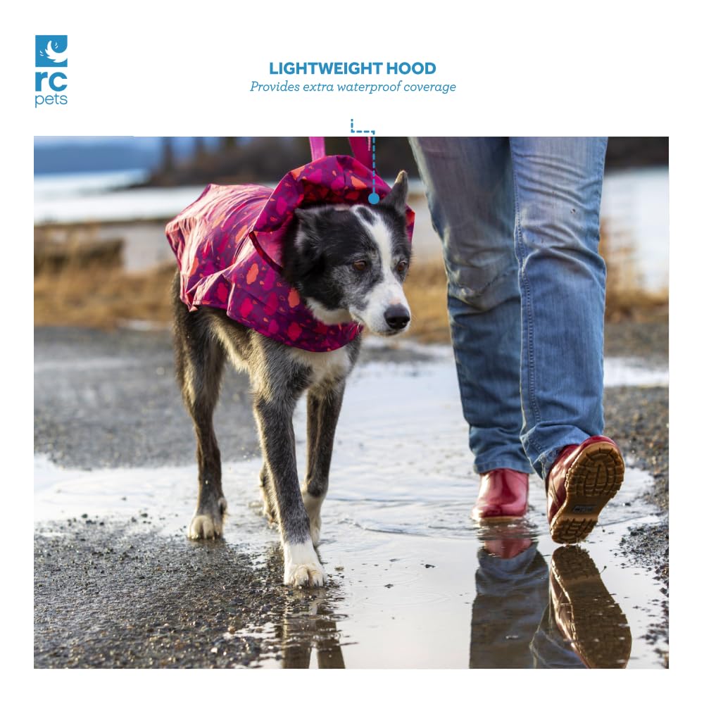 RC Pets Packable Rain Poncho (XX-Large / Squiggles)