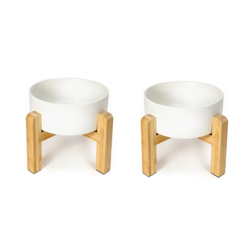 Raised Dog Bowl (Medium-2 / White)