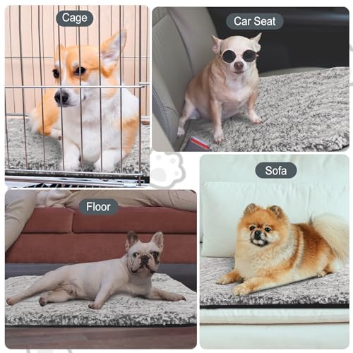 4 Pack Self Warming Cat Mat for Pets (45 x 28 Inch / Gray)