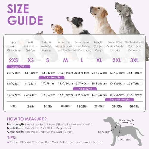Dog Sweater Dress Plaid Knitwear for Large Dogs Girl Christmas Clothes (Purple / Large)