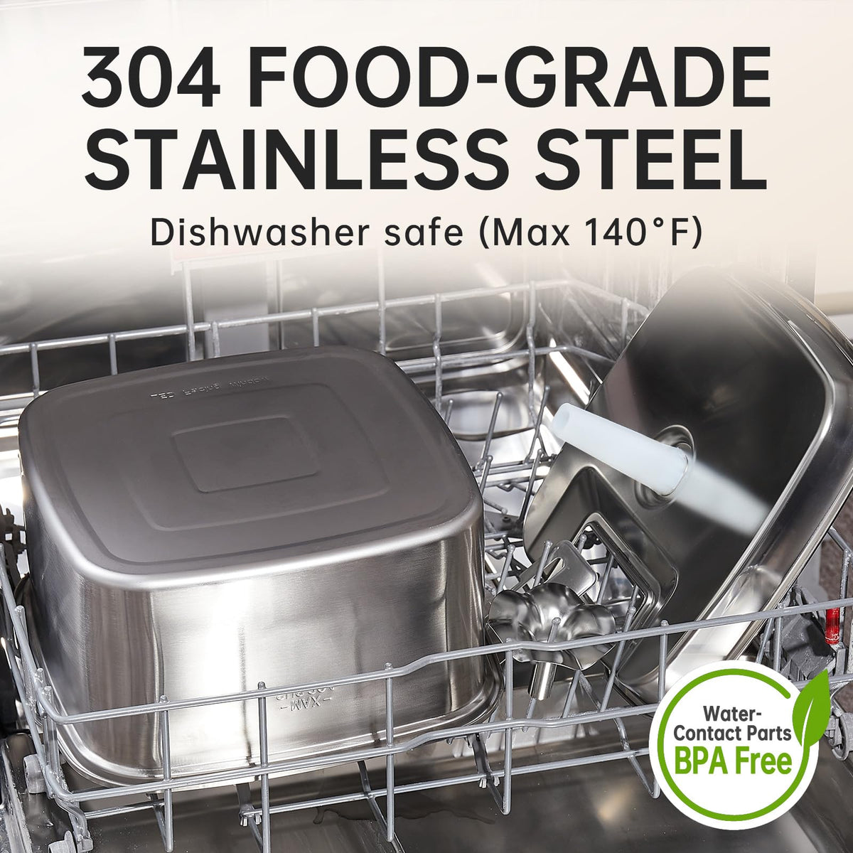Innovation Award Winner Stainless Steel Dog Fountain (Silver / 237oz (Large Dogs & Multi-Pet))