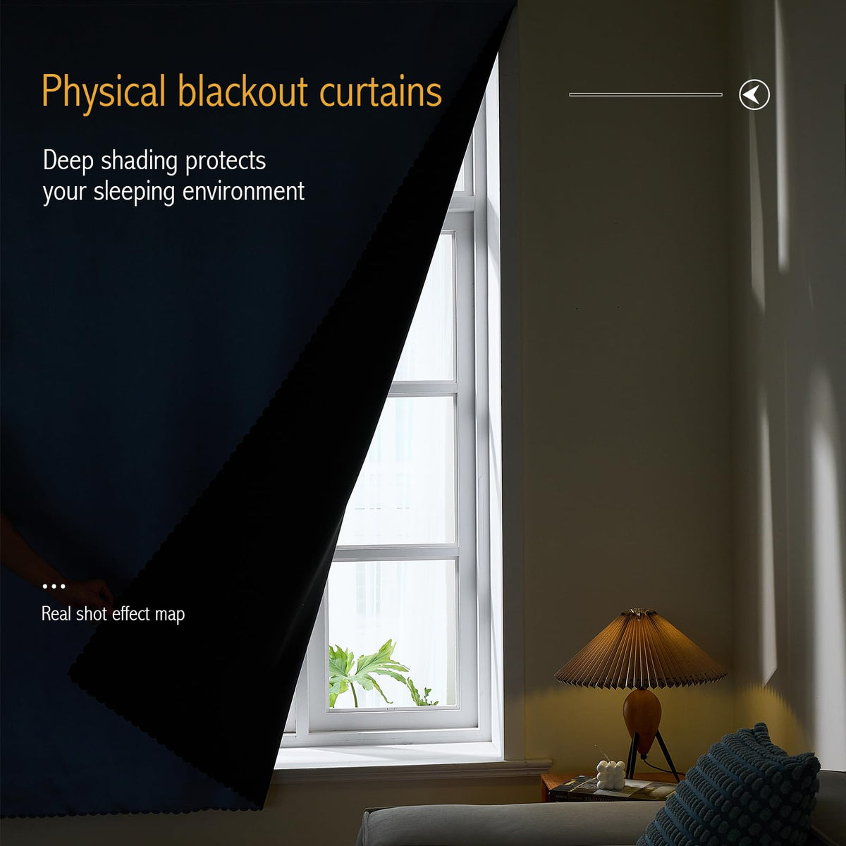 Self Adhesive Curtains 100% Blackout Shades Window Cover Sticky Curtain Portable Easy Open Black Out Curtains for Bedroom Living Room No Drilling (Light Blue/ Thickened / 59"W x 96"L (Pack of 1))