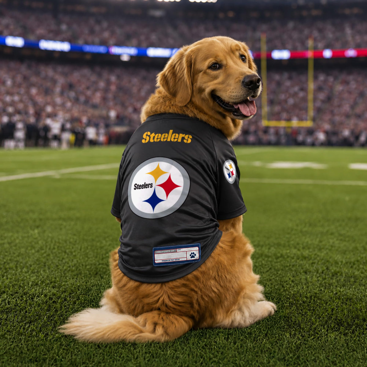 NFL Pittsburgh Steelers Stretch Pet Jersey (Pittsburgh Steelers / Large)