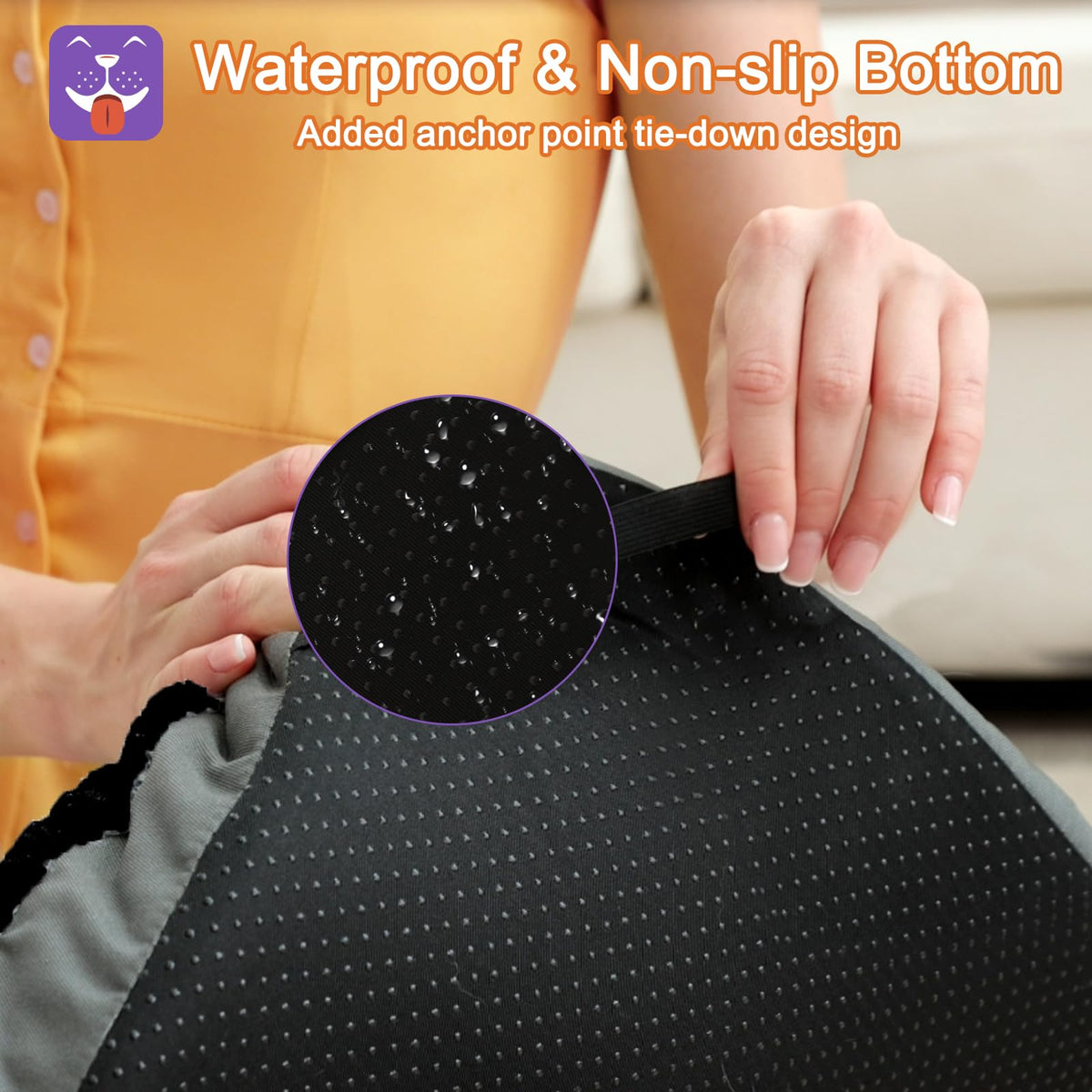 Extra Large Dog Bed (47.0"L x 29.0"W x 3.5"Th / Black)