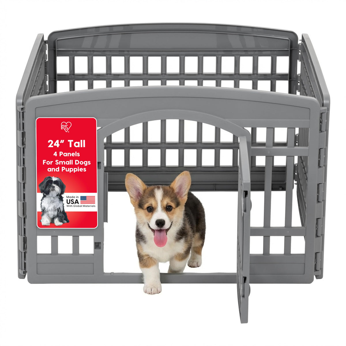 Laundry Basket (4 Panel - 24" H / Gray)