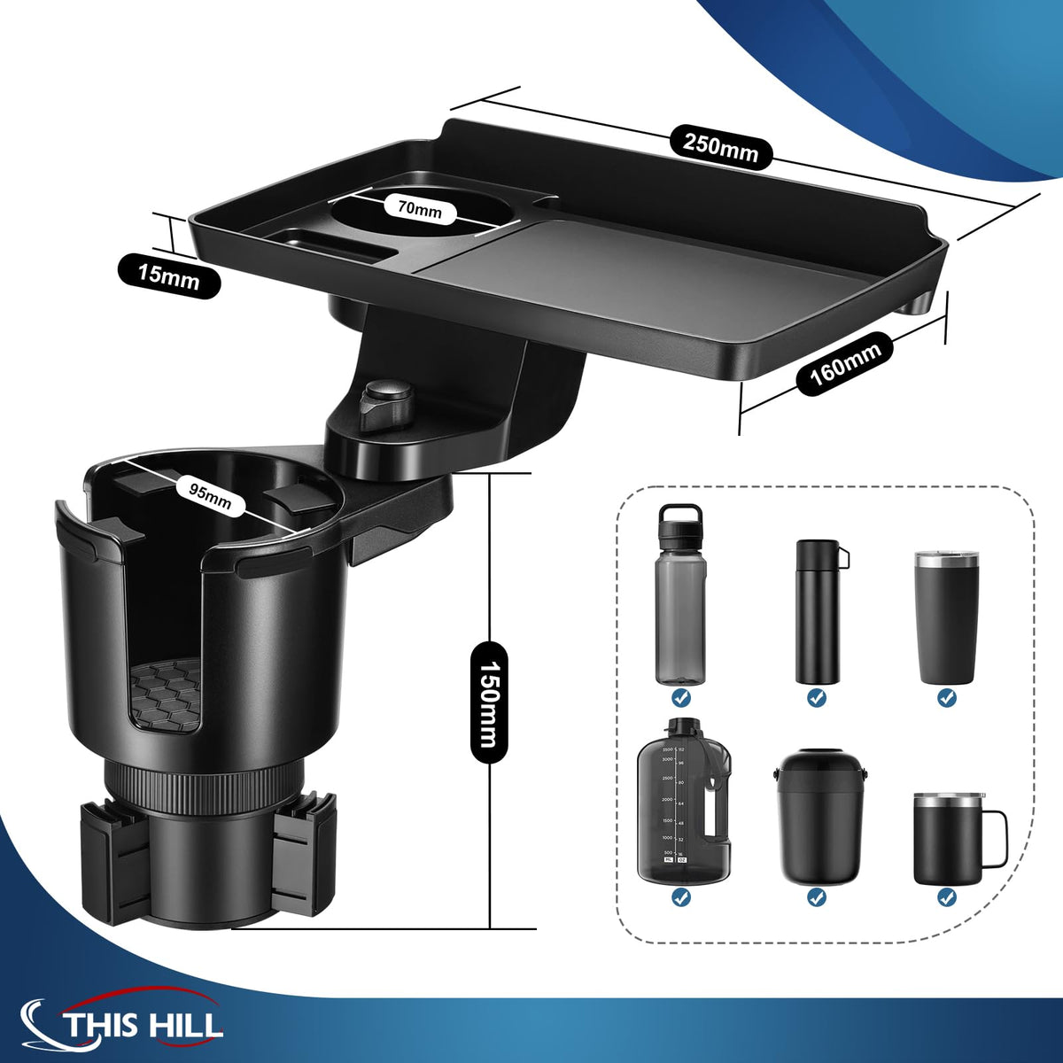Car Cup Holder Tray 2