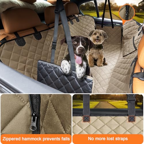 XL Dog Seat Cover for Full (Light Brown / XL - 60" Length)