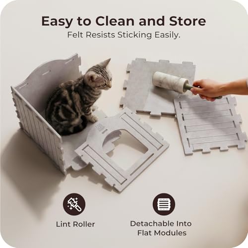 Cat Bed Cave for Indoor Cats (Gray-2)