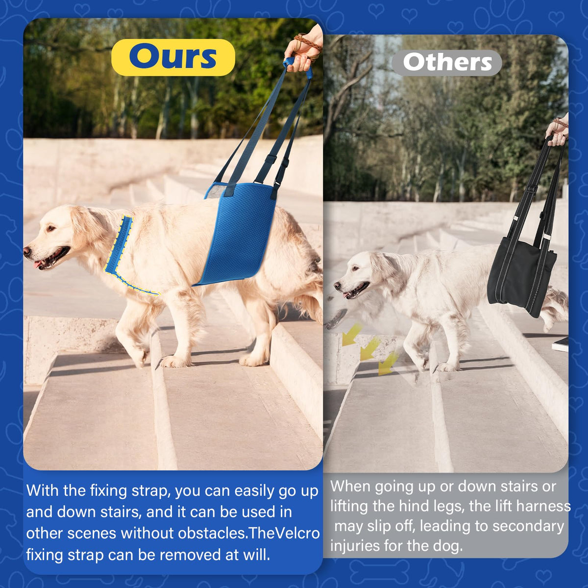 Adjustable Dog Lift Harness with Fixing Strap (X-Large)