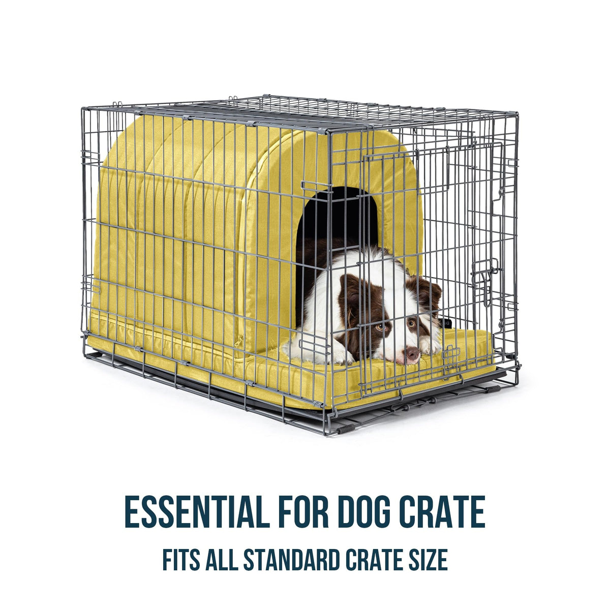 Orthopedic Dog Bed House (29"L x 18"W x 19"Th / Moonstone)