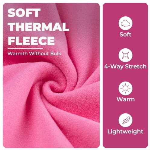 Dog Sweater Soft Fleece Warm Turtleneck Dog Sweaters for Medium Dogs (X-Large / Pink)