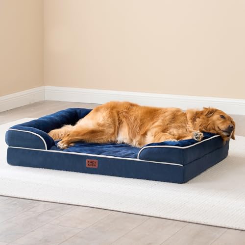Orthopedic XXL Dog Bed (Navy / 46.0"l X 35.0"w X 7.5"th)