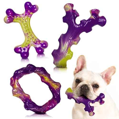 3 Pack Puppy chew Toys (Purple(Small))