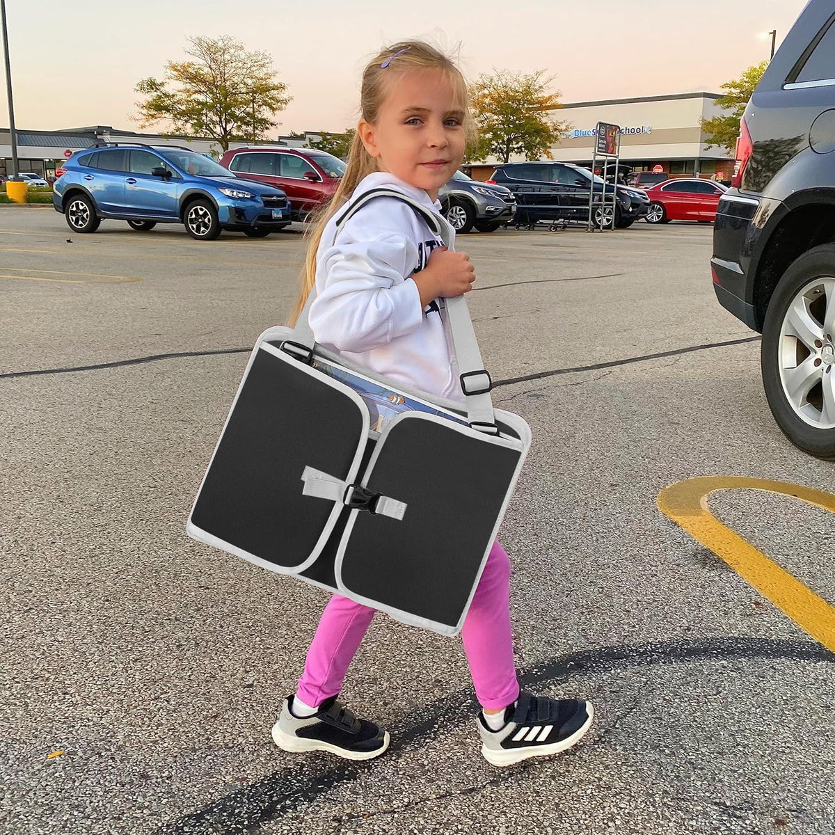 Kids Travel Tray for Car Seat (Zero Black)