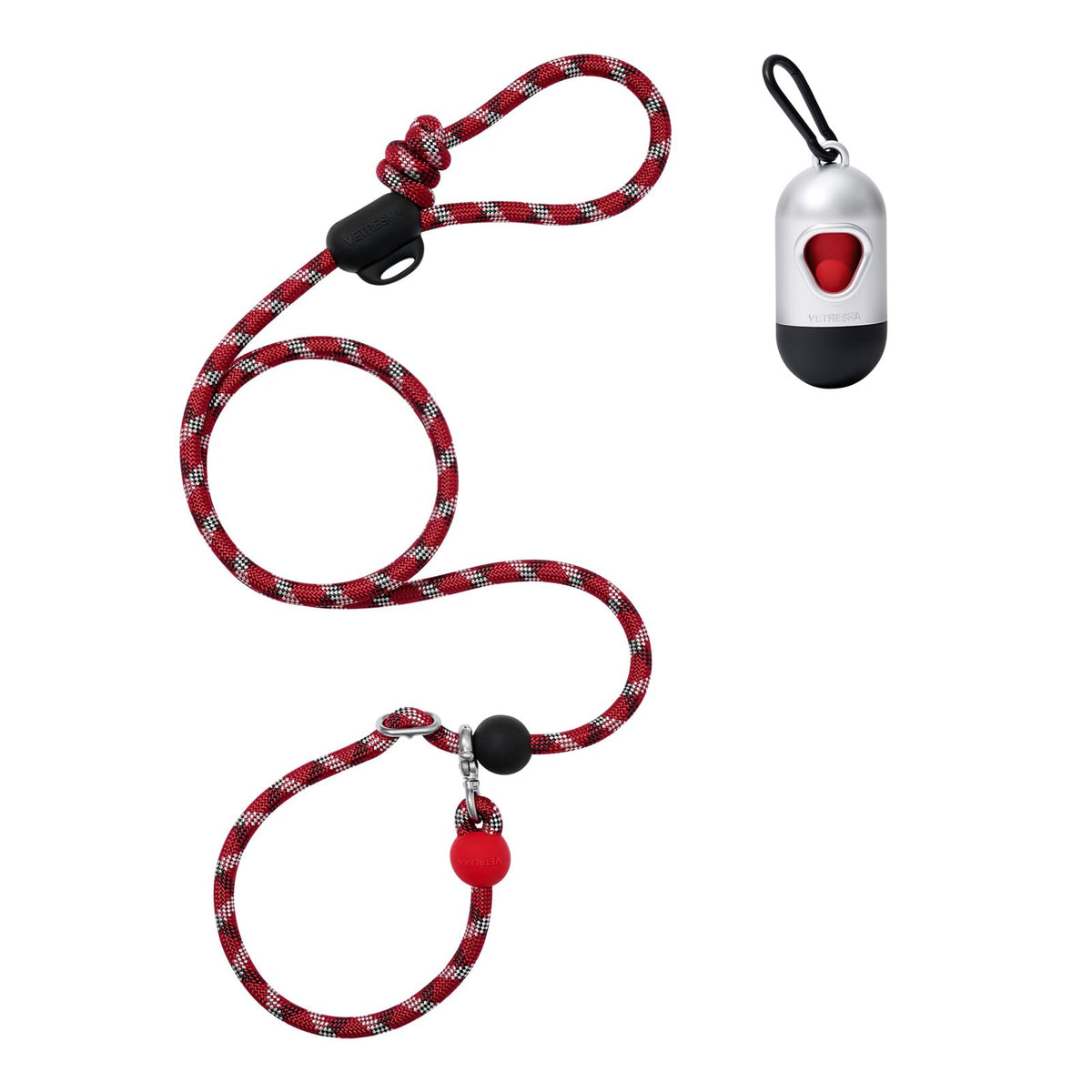 Hands Free Red Dog Leash (Circuit Red)