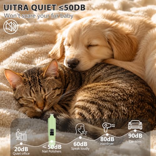 Dog Nail Grinder Quiet (Green)
