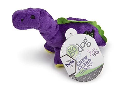 Just For Me Dinos Bruto Squeaky Plush Dog Toy (Dinos Bruto (Purple) / Mini)