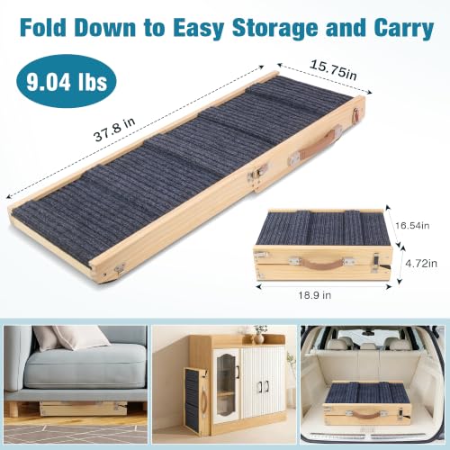 Dog Ramp for Bed (38" L x 16" W)