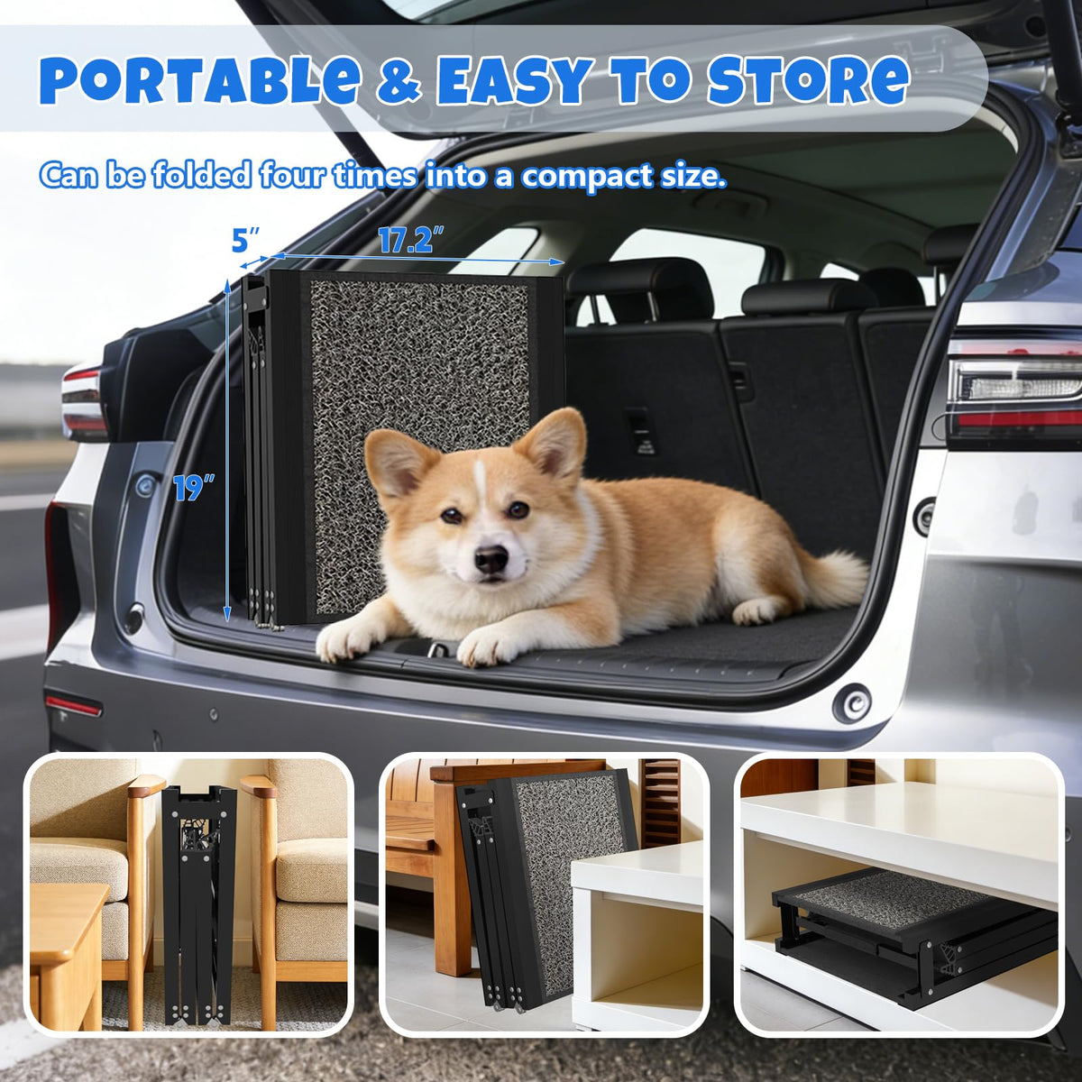 Dog Ramp for Car (71" L x 17" W)