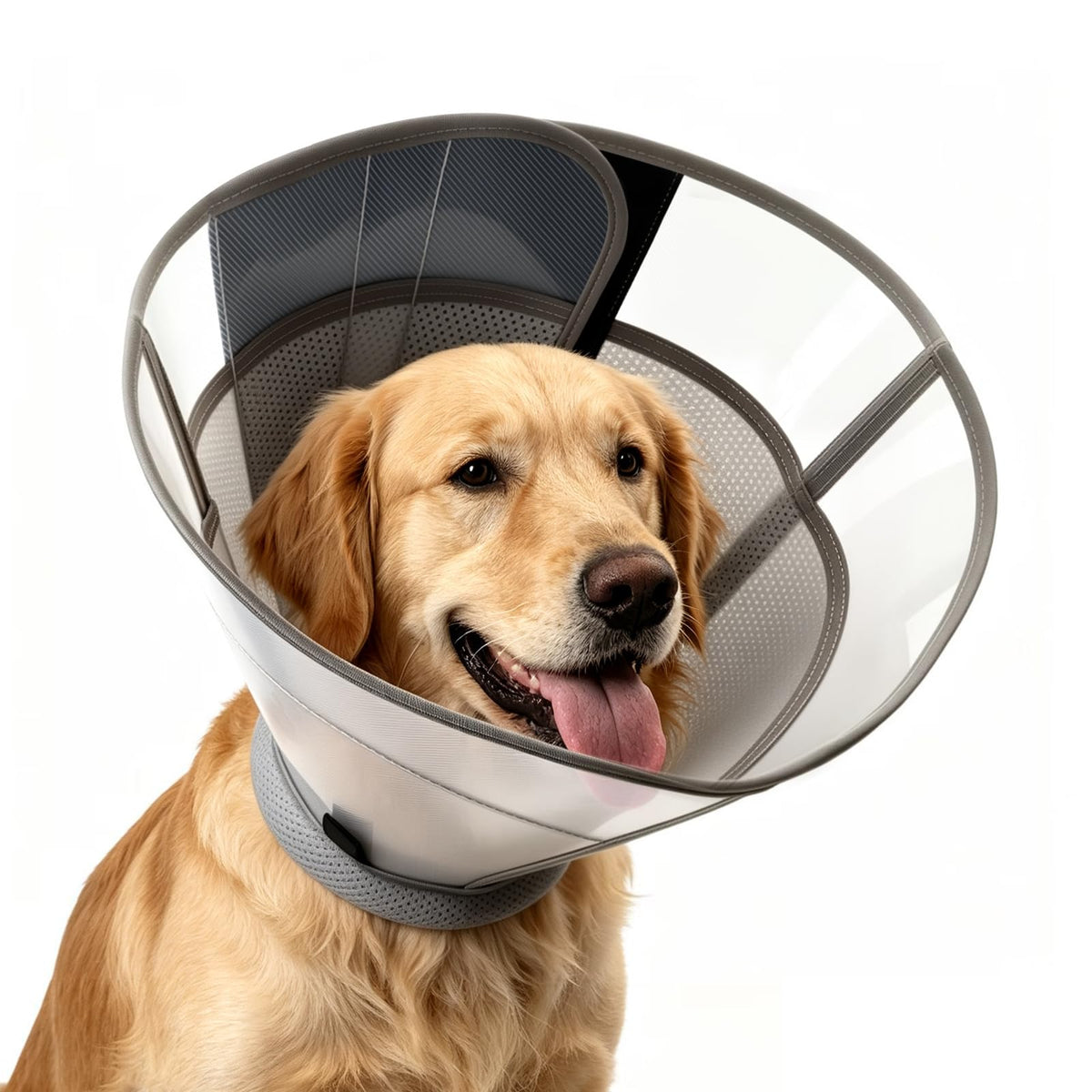 Dog Cone to Stop Licking (XL (Neck: 18.5-21.1") / Grey)