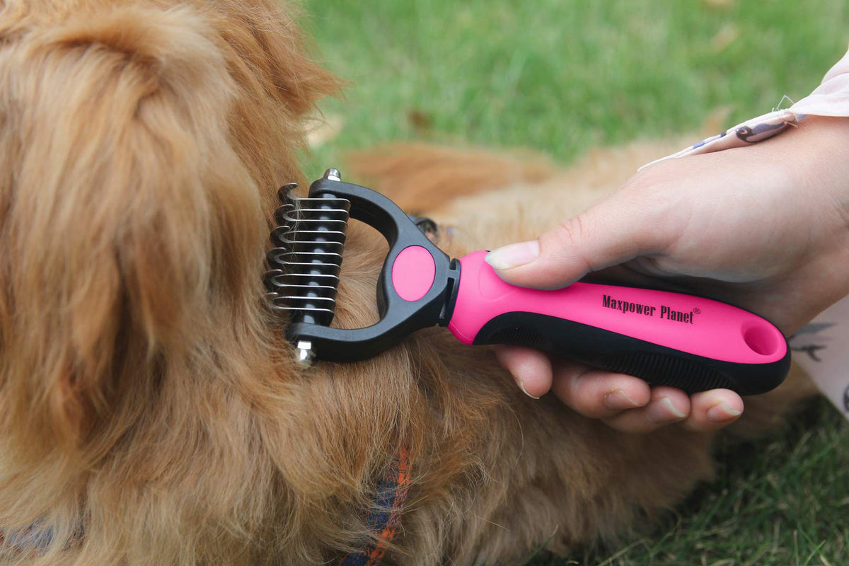Pet Grooming Brush (Pink / Small)