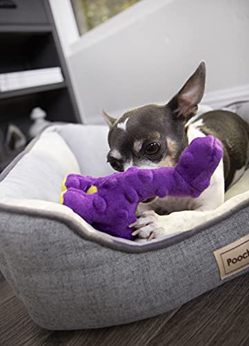 Just For Me Dinos Bruto Squeaky Plush Dog Toy (Dinos Bruto (Purple) / Mini)
