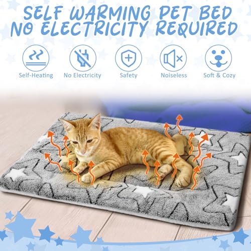 2 Pack Self Warming Cat Mat (Grey / 20'' X 30'')