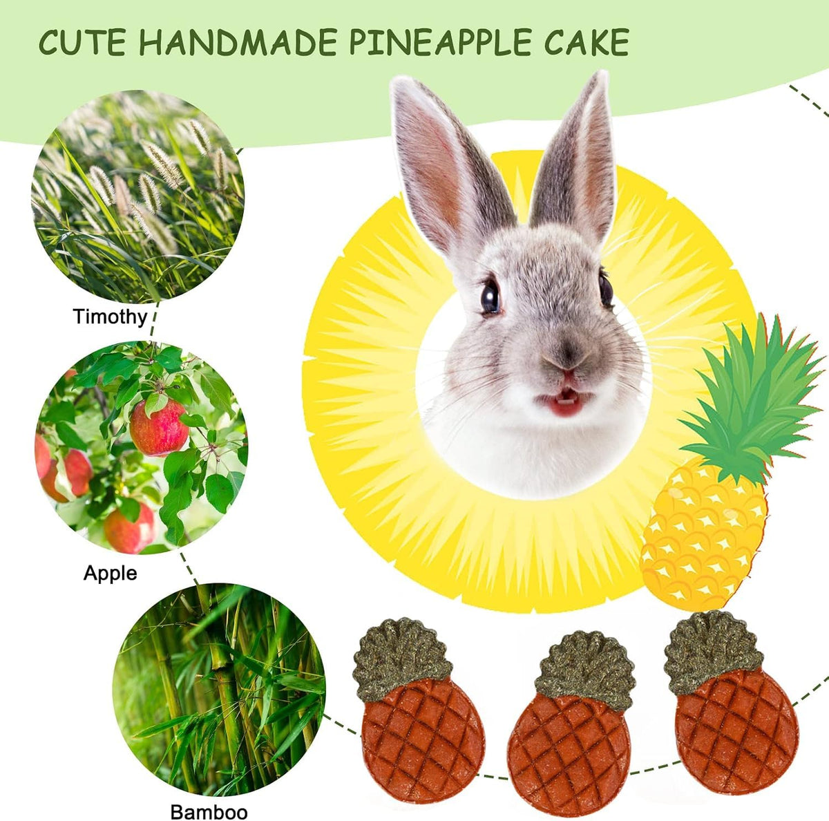 Bunny Toys 21PCS Rabbit Chew Toys for Teeth (21Pack-small Set)