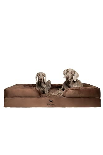 Giant Dog Bed XXL (Velvet - Brown / XX-Large)