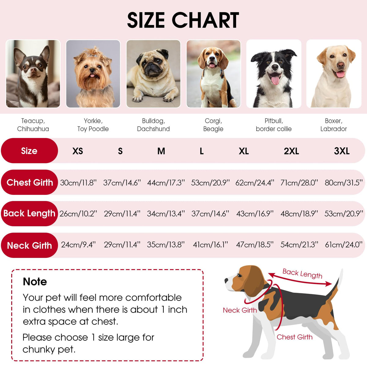 Soft Large Dog Sweater (Red / XXX-Large)