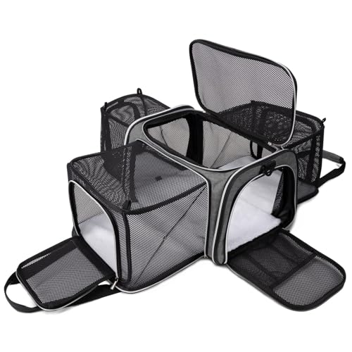 Cat Carrier Bag (Grey / 17.5"L x 12.0"W x 11.5"H)
