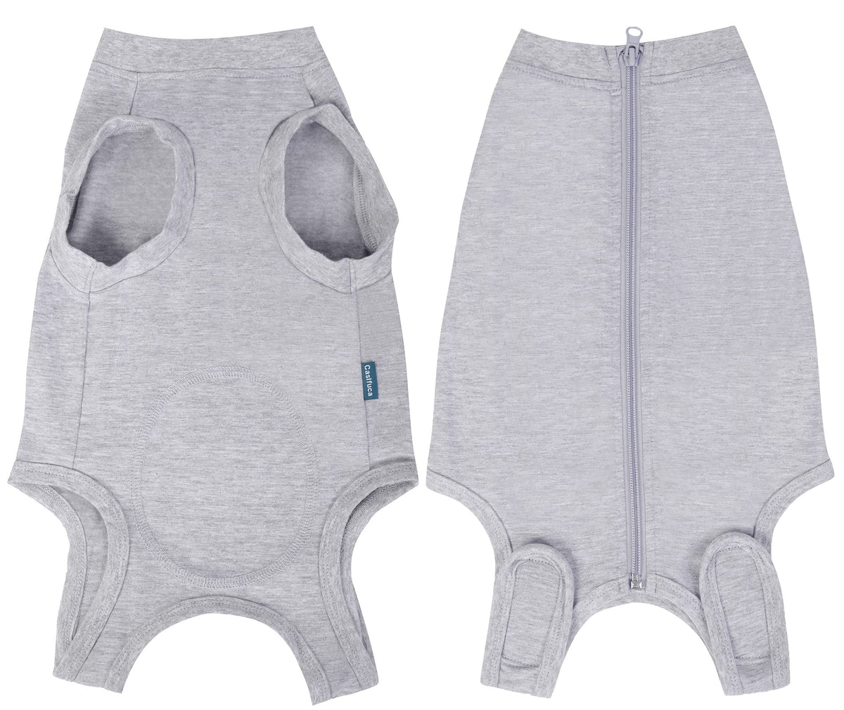 Dog Surgery Recovery Suit (XS(Back 8 - 10" Chest 12 - 14" Weight 4 - 8lb) / Grey)