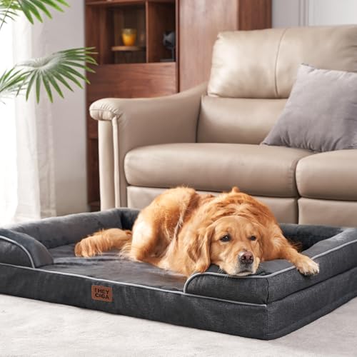 Orthopedic XXL Dog Bed (Dark Grey / 46.0"l X 35.0"w X 7.5"th)