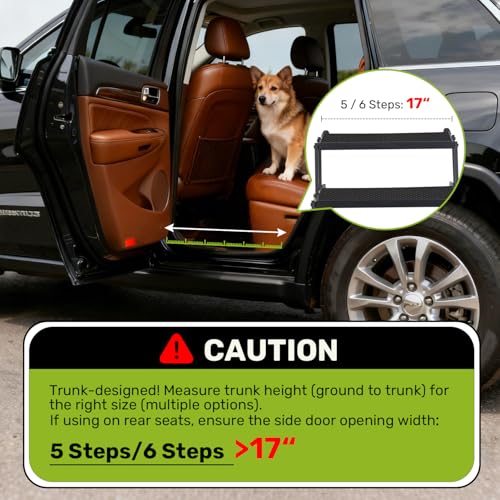 Foldable Dog Steps for Car SUV Truck (5 Steps)