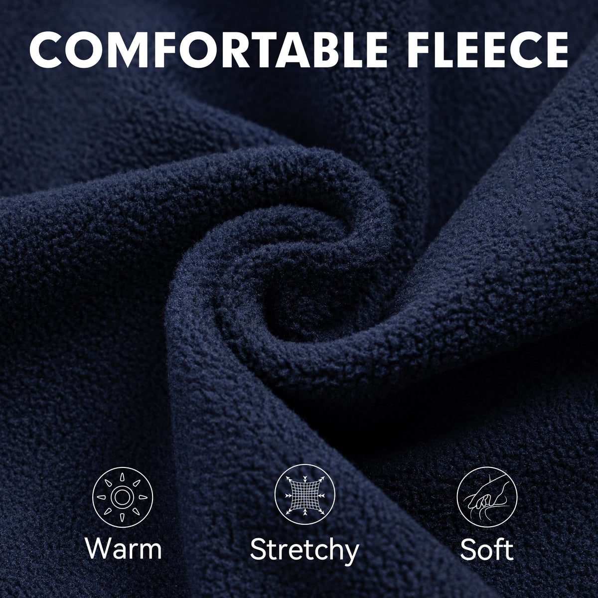 Fleece Dog Sweater (Navy Blue / Small)