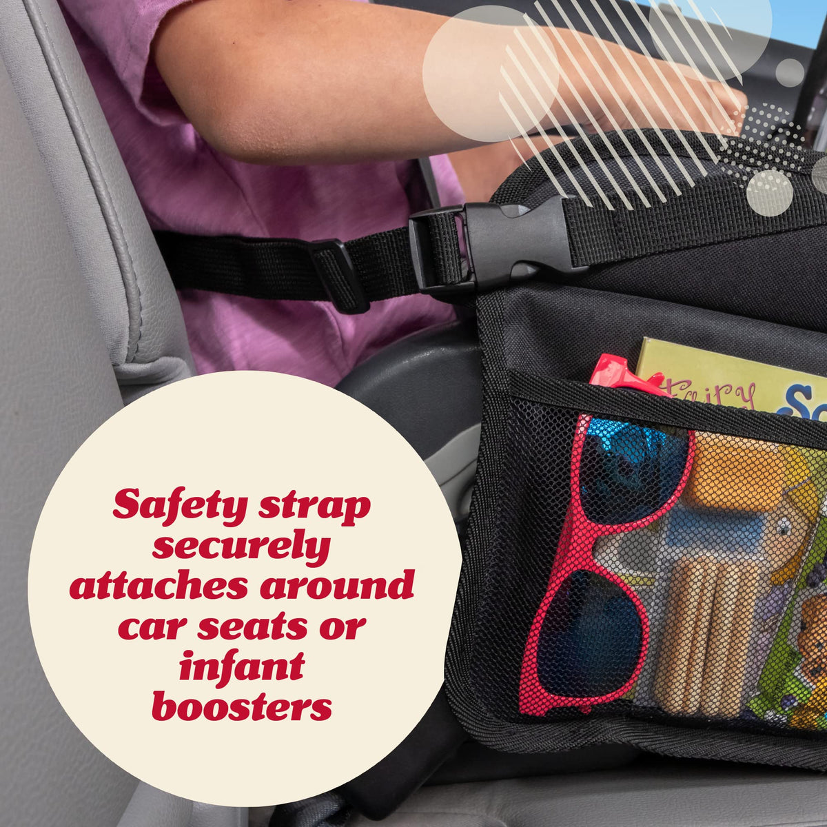 Car Seat Tray (1-pack Black)